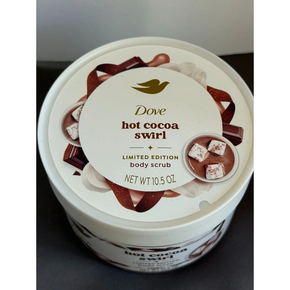 Set of 2 Dove HOT COCOA SWIRL Limited Edition Body Scrub 10.5 oz Holidays Winter